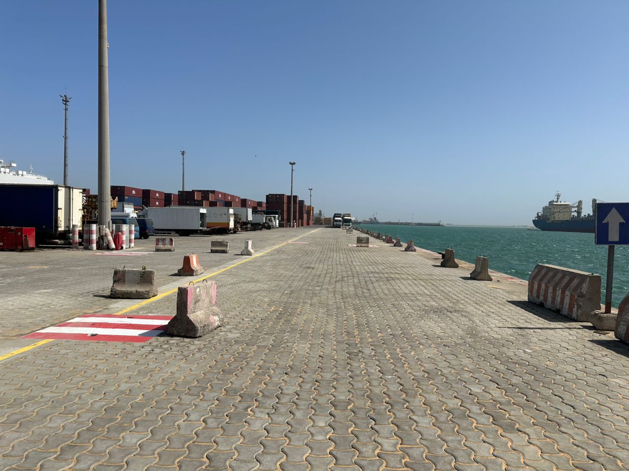 Bande de Bord à Quai Est du Môle 2 - Apres