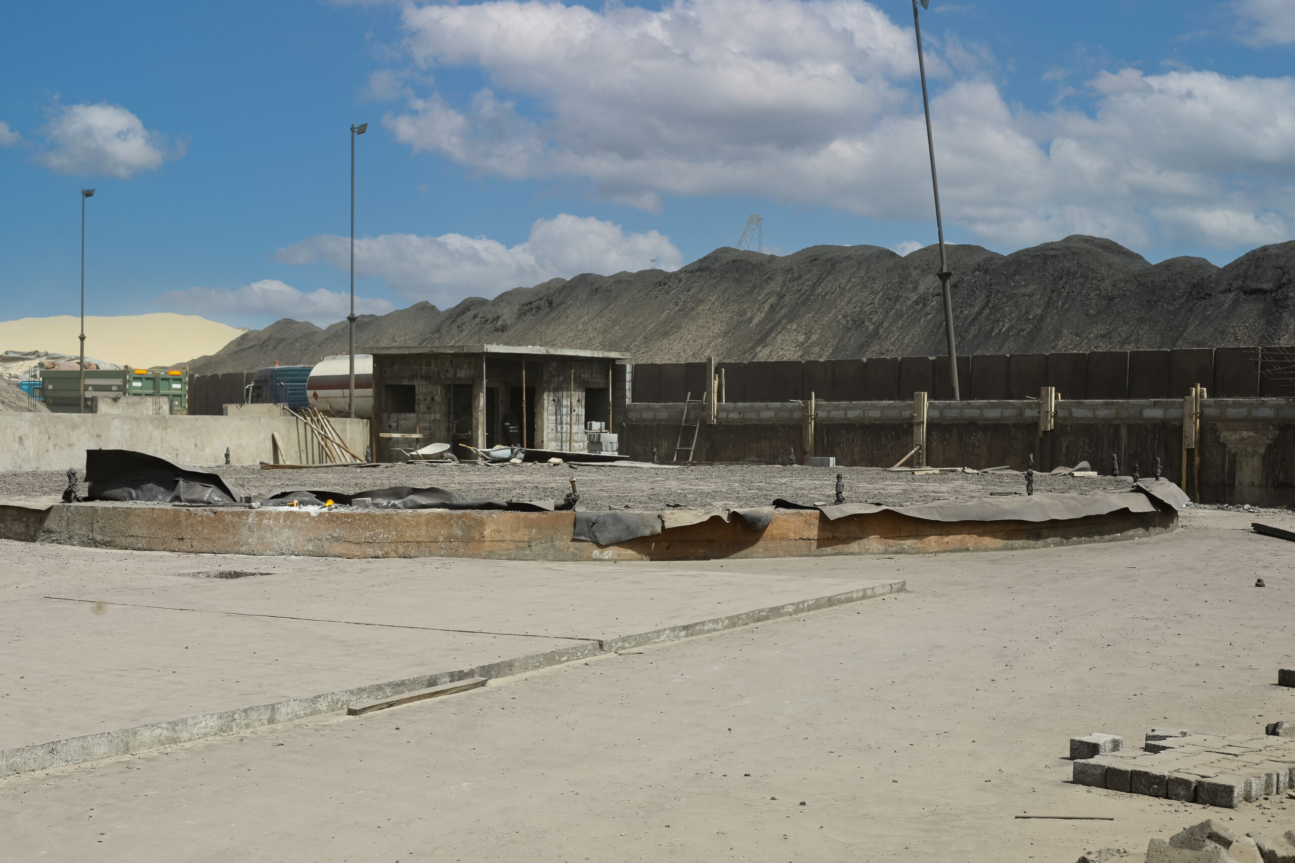 Construction dépôt stockage de bitum - apres